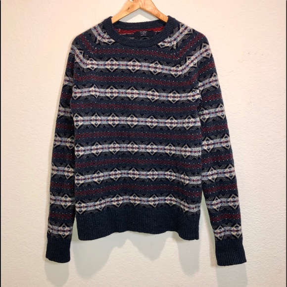 J. Crew Other - J. Crew Men’s Wool Geometric Crosby Sweater